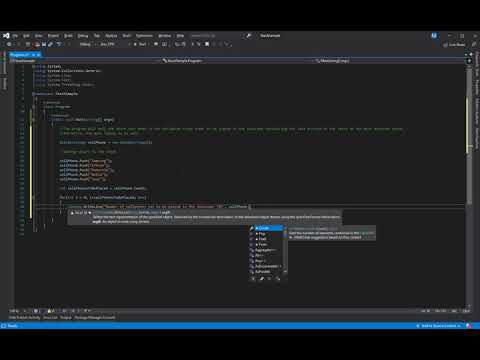 Implementing the stack class (LIFO data structure) in C#