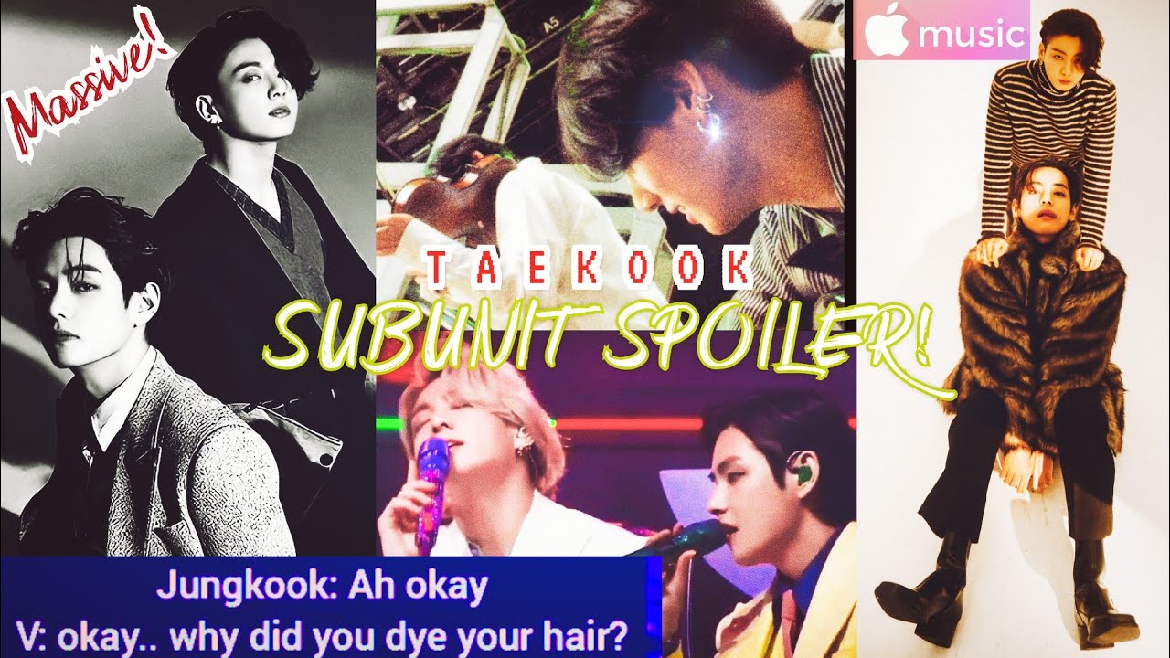 TAEKOOK subunit hints given by Taekook and BH? Taekook harmonizing ...