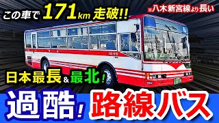 過酷【日本一長い路線バス】天北宗谷岬線を廃止直前に全線走破【八木新宮線より長い171km】