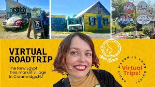 Virtual road trip with me to the New Egypt flea market village in Cream Ridge, NJ. Let’s go.
