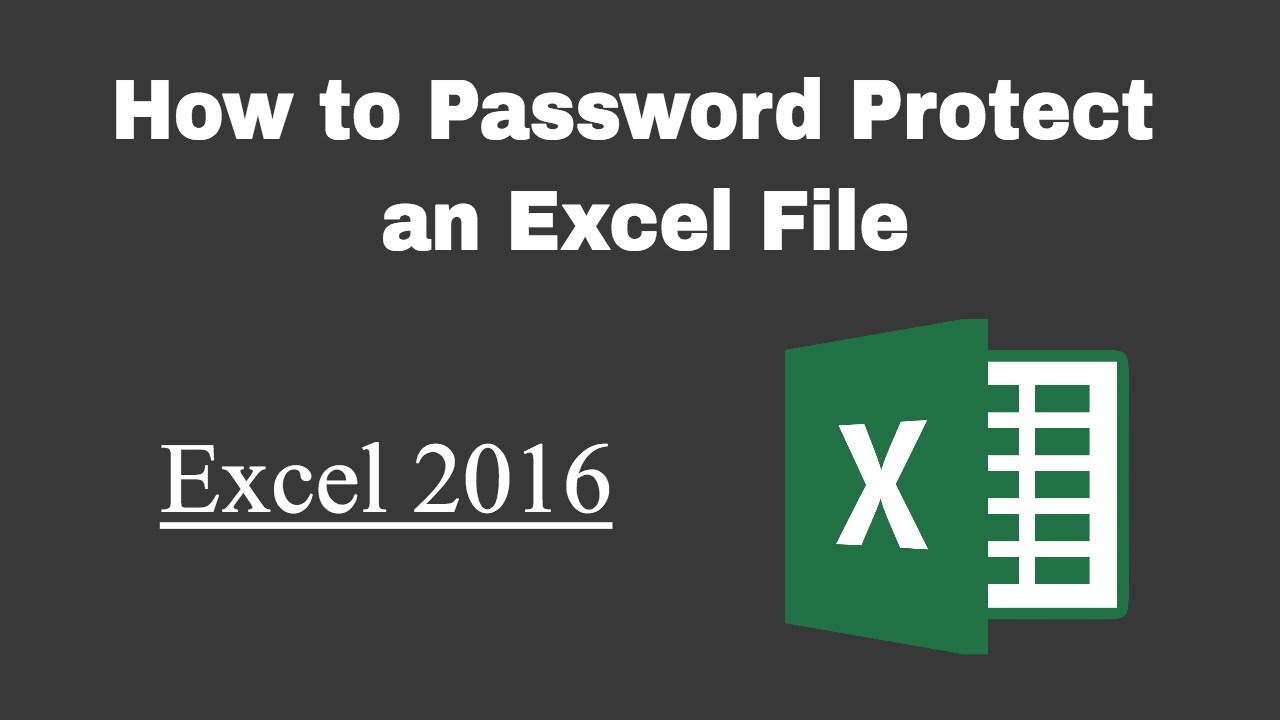 how to create a password protected excel file