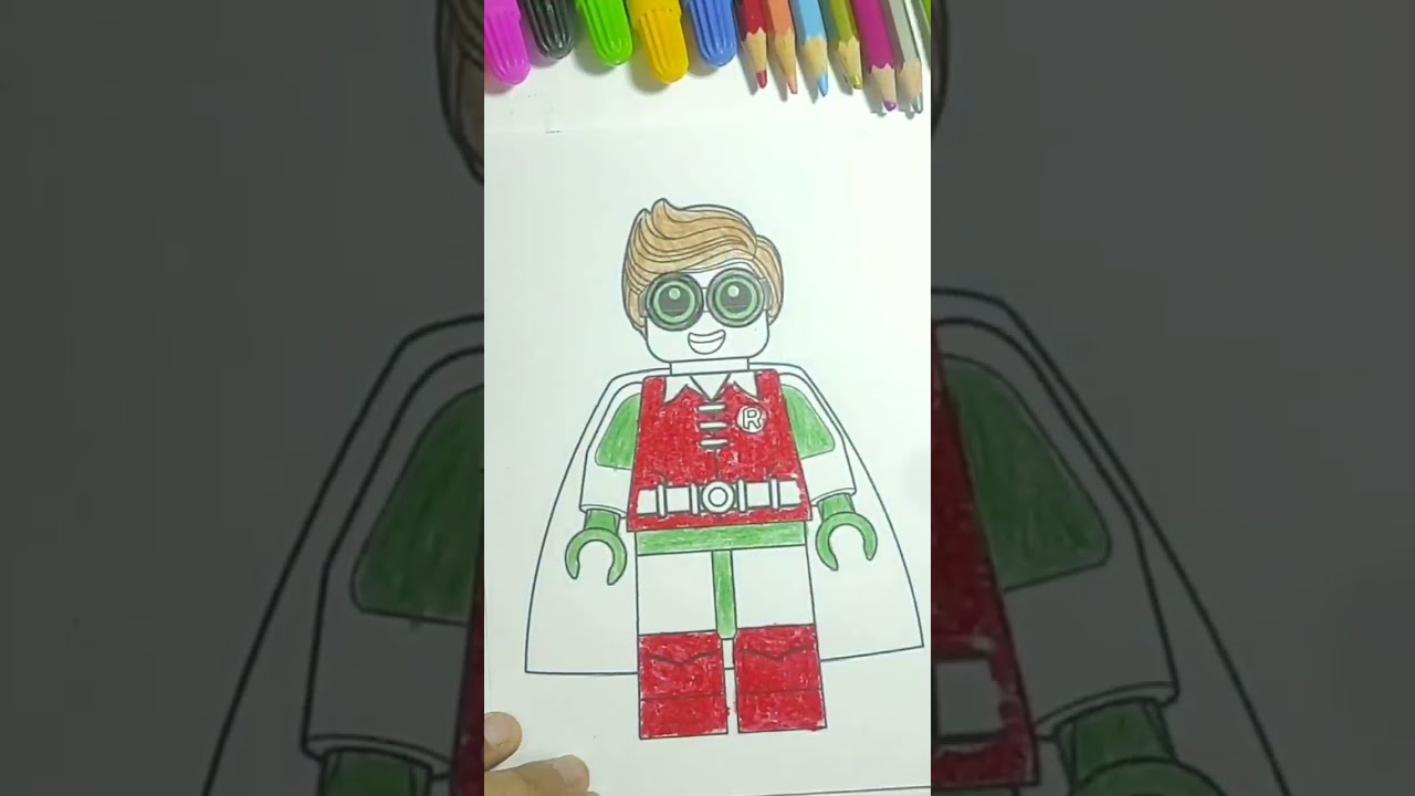 Robin Lego Coloring Pages, Color with Me