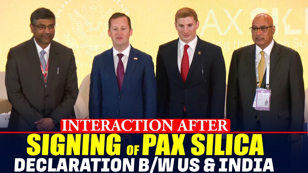 LIVE: Interaction with US Ambassador Gor after signing of Pax Silica declaration b/w US and India