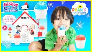 Snoopy Snow Cone Maker Machine From The Peanuts Movie Toy For Kids Ryan ToysReview