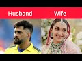 30 indian cricketers husband   wife  real life husband  wife 