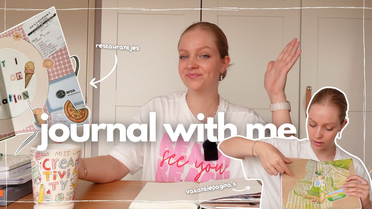 alle junk van vakantie gebruiken in mijn journal | journal with me