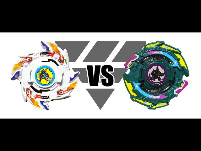 ベイブレードバースト ドラグーンV2.Wh.Xp' VS ドラシエルV2.10T.Pl