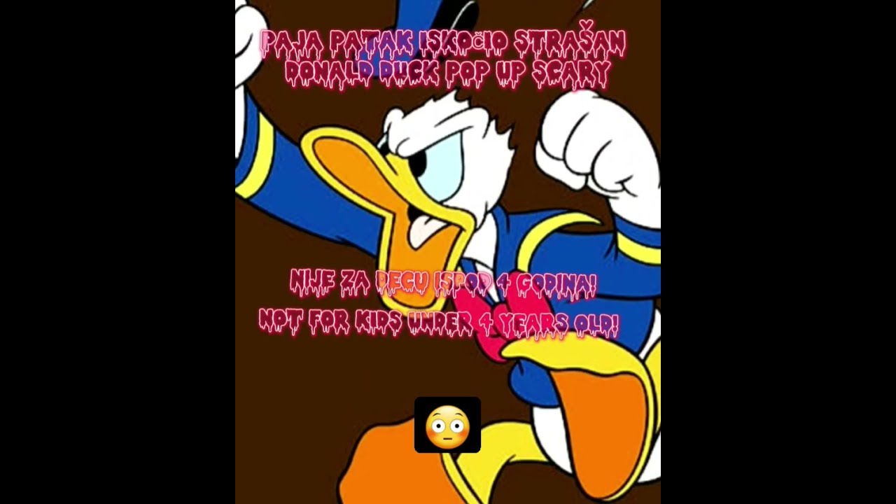 PAJA PATAK STRAAN ISKOIJO SCARY DONALD DUCK POP UP