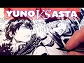 Drawing EPIC Asta VS Yuno Splash Page! Black Clover | Anime Manga Sketch