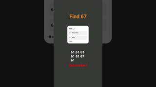 Find 67