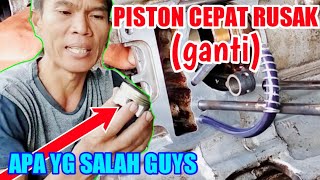 DAPAT KIRIMAN MOTOR DENGAN KERUSAKAN SERING GANTI PISTON (ini penyebab & cara mengatasi nya)