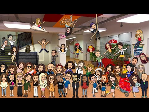 Bitmoji Classroom Türkçe Anlatım| Our Virtual School | Welcome Back to School | English and Turkish