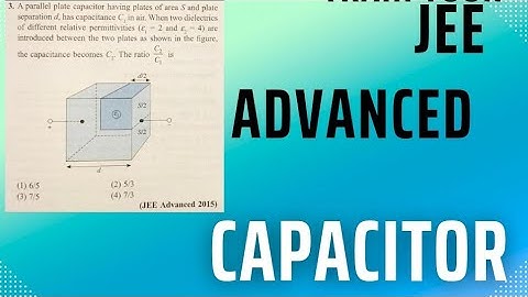 Capacitor JEE Advanced 2015 | JEE PYQ | #jeephysics | Class 12 Physics