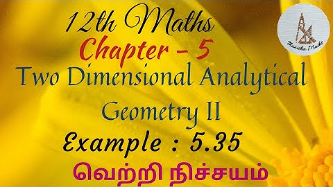 12th Maths, Example : 5.35