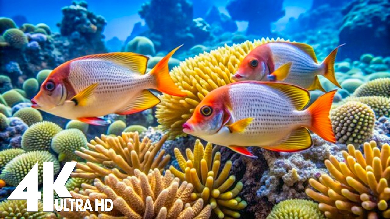 Underwater Wonders 4K - Dive Into the Best Aquarium & Explore Sea Animals in The Best 4K ULTRA HD