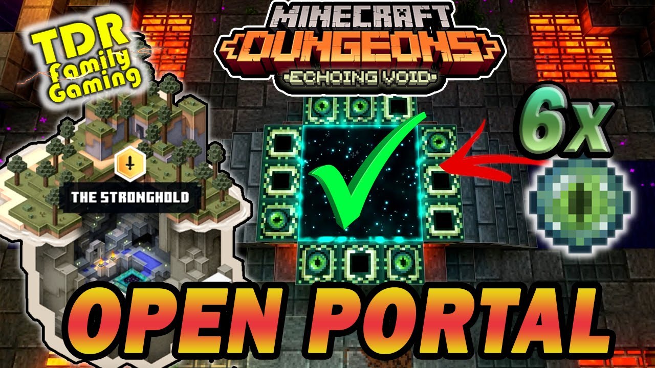 Minecraft Dungeons on X: With the End in sight, it's now or never to show  your might! But some things are missing from the portal site, that will  open the path to
