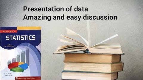 Presentation of data ch 2 lec 1