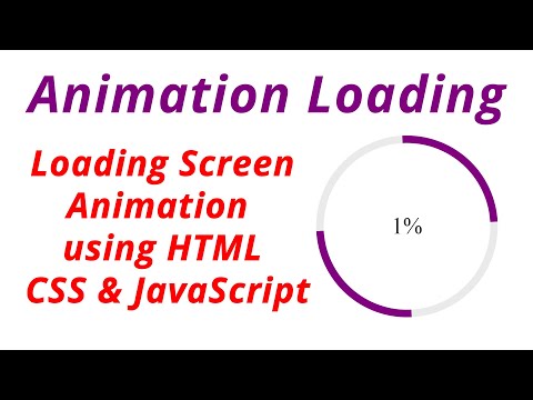 Animation Loading | Loading Screen Animation using HTML CSS & JavaScript | Ujjwal Technical Tips