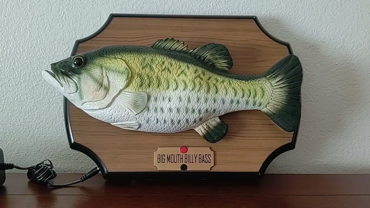 Big Mouth Billy Bass - De Zingende en Dansende Vis - ca 28 cm (Don't worry be happy en