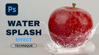 Water splash effect technique in photoshop | apple splash effect in photoshop