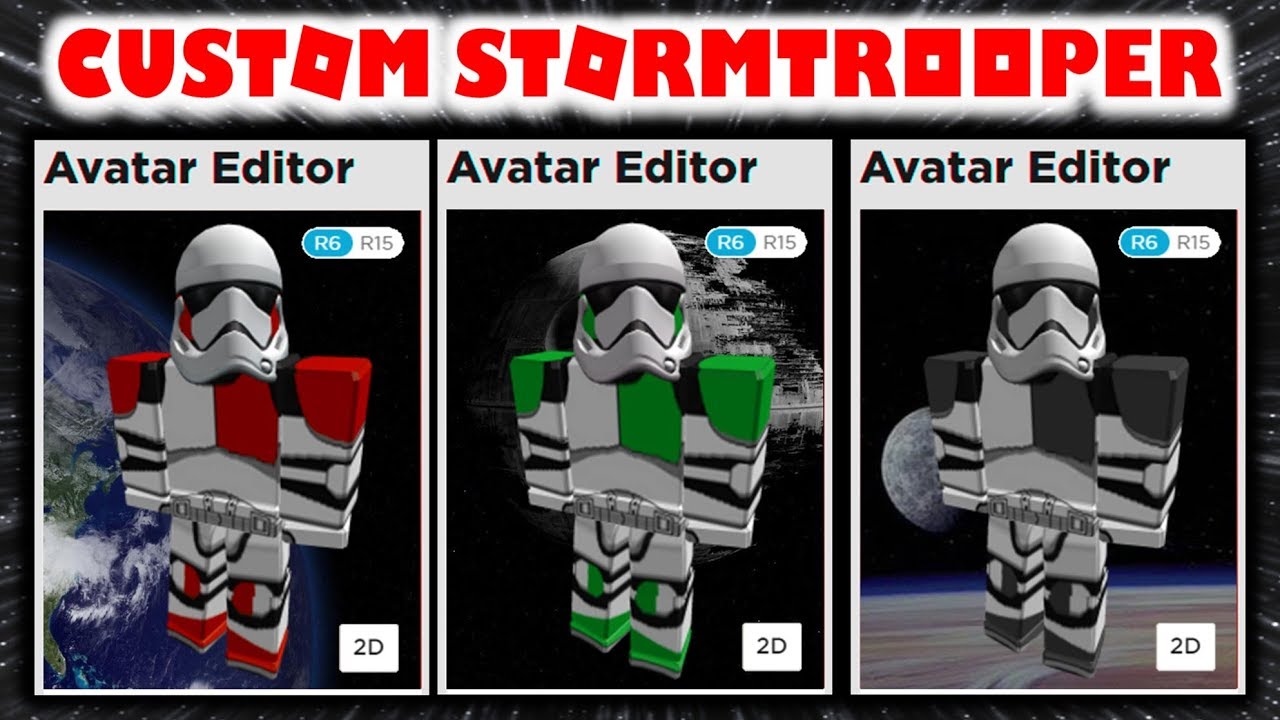 Making Custom Stormtrooper Avatars In Roblox Youtube
