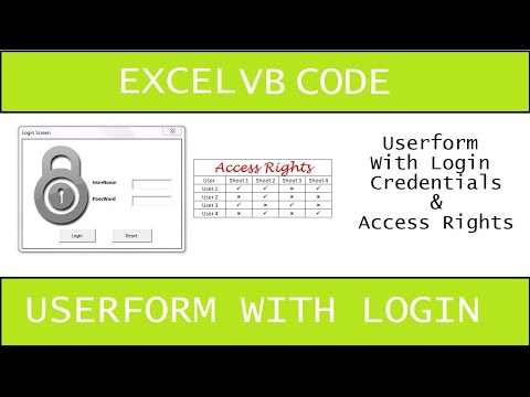 Userform With Login Password in Hindi
