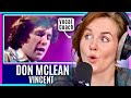 Don McLean's BEAUTIFUL Van Gogh Tribute | Vocal Coach Analysis | Vincent Reaction