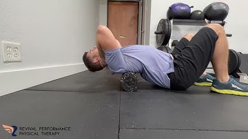 Thoracic extension over foam roller