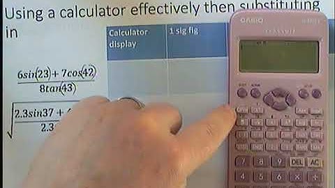 Rounding to significant figures and using a calculator properly