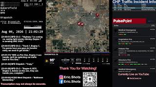 Live Police Scanner | Bakersfield | Night | 08/04/26