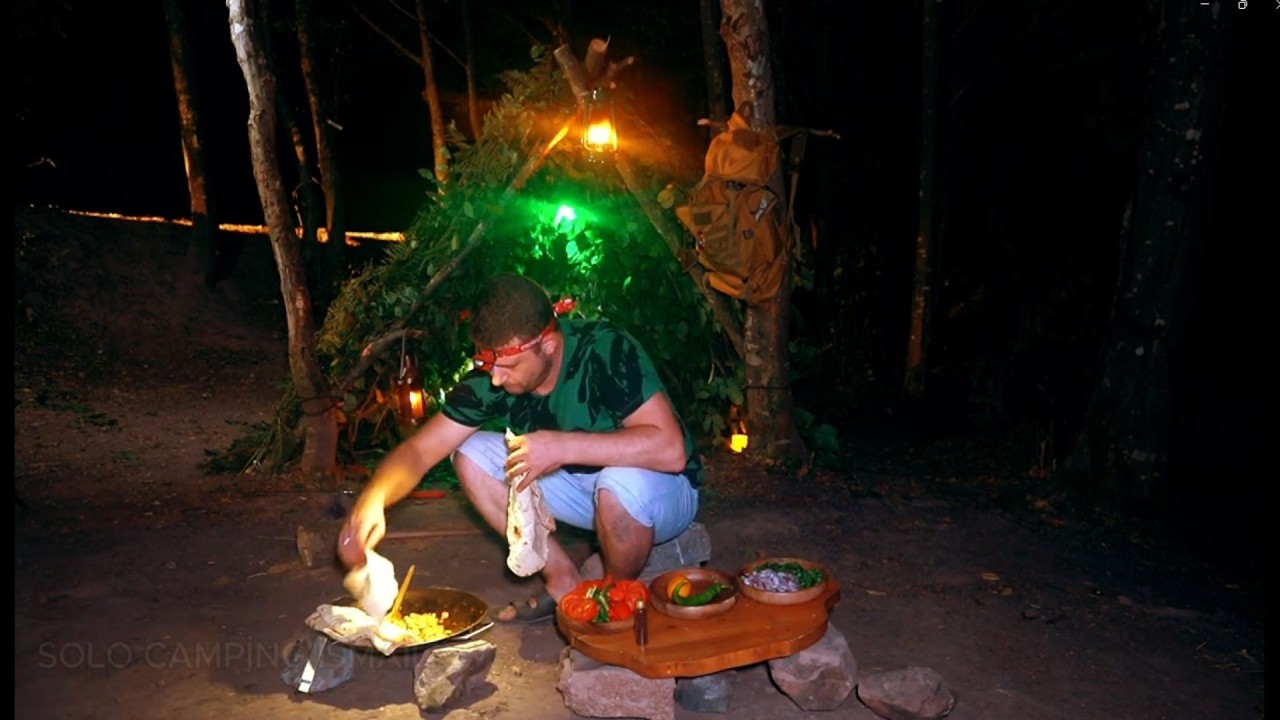 I Spent 24 HOURS in the WILDERNESS with Only a SHELTER I Built! - YouTube
