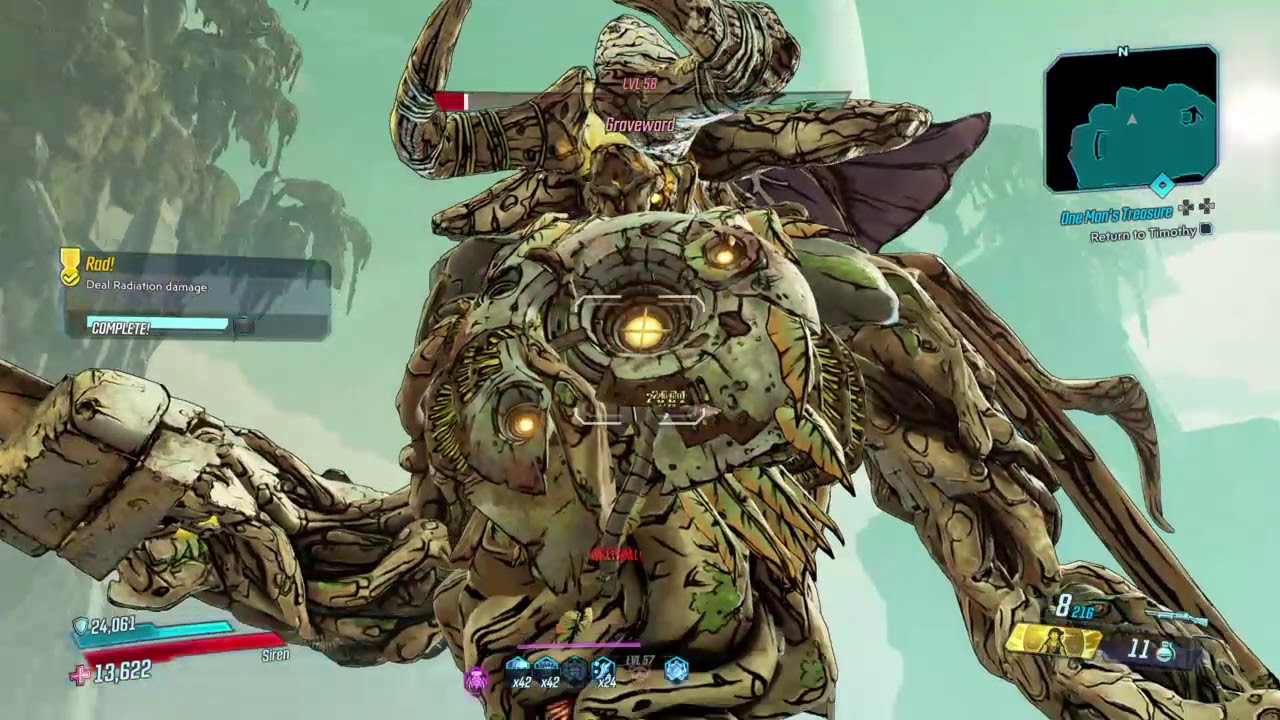 Borderlands® Amara Phaserker Graveward kill with Anarchy