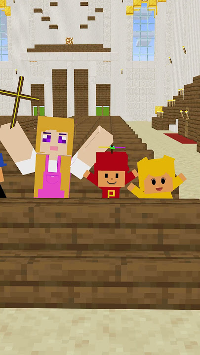 POCOYO EN LA MISA #shorts #minecraft  #smilingcritters  #minecraft