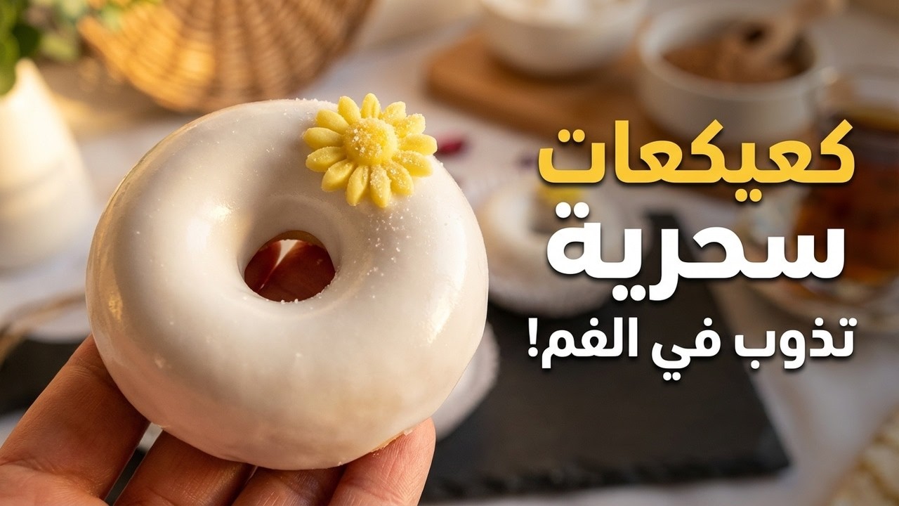حلويات العيد التقليدية!كعيكعات جزائرية بالعجينة السحرية وطلية طرية تدوم طويلاً ✨