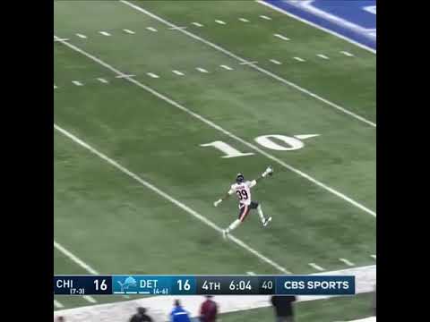 EDDIE JACKSON Pick 6 Against Lions! Thanksgiving Day Football 2018-2019 NFL SEASON