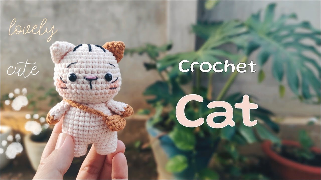 Crochet cat🐈 |kitten #amigurumi #cat #handmade #crochet#video #tutorial #tutorialvideo