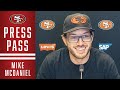 Mike McDaniel on Kyle Shanahan's Coaching Style | 49ers