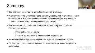 BGA24: Introduction to Manual Curation - Bird Microchromosomes