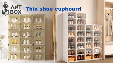 Slim shoe storage for hallway