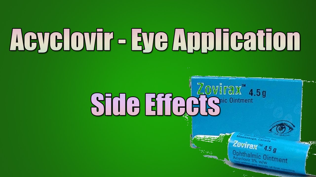 how to apply acyclovir eye ointment