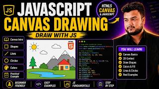 HTML Canvas Tutorial #32 | Draw with JavaScript in Urdu/Hindi