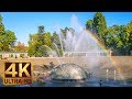 (2 Hours) 4K City Relax Video with Soothing Music - International Fountain in Seattle
