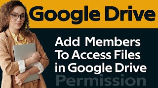 How To Add Members To Access #GoogleDrive G Drive Permission Access