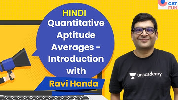 Quant Prep - Quantitative Aptitude - Averages - Introduction (Hindi) l CAT 2021 l Ravi Handa