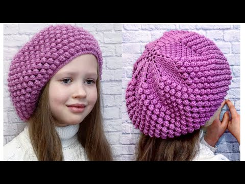 Video: How To Crochet A Beret With Beads