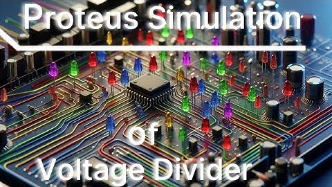 Voltage Divider #circuit #simulation  in #proteus #electroniccircuit #voltagedivider