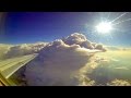 Full Flight Graz to Duesseldorf - over cumulonimbus clouds - with Fokker 100