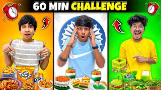 Independence Day - 60 Minutes Challenge⏱ | Tri Colour Food Challenge🍝 - Mann Vlogs