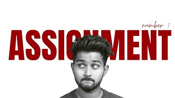 First Assignment , Not Just A Video Editing Cohort , @TharunSpeaks