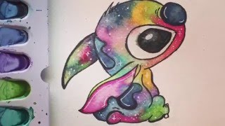 drawing stitch galaxy drawings draw watercolor disney para stitches google